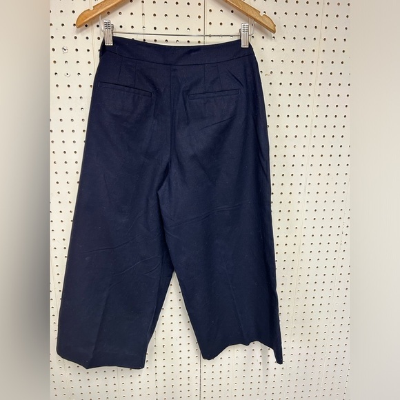 Boden Linen Wide Leg Blue Pants - Picture 3 of 7